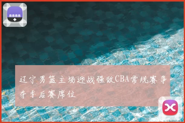 辽宁男篮主场迎战强敌CBA常规赛争夺季后赛席位