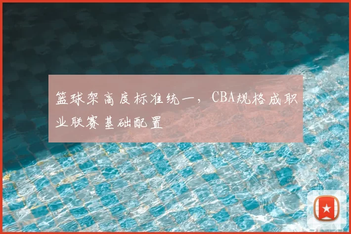 篮球架高度标准统一,CBA规格成职业联赛基础配置